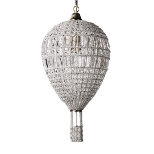 RH Hot Air Balloon Crystal Pendant Lamp