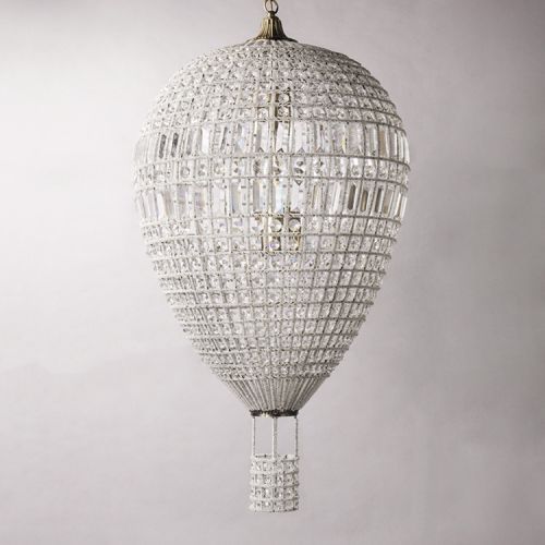 RH Hot Air Balloon Crystal Pendant Lamp