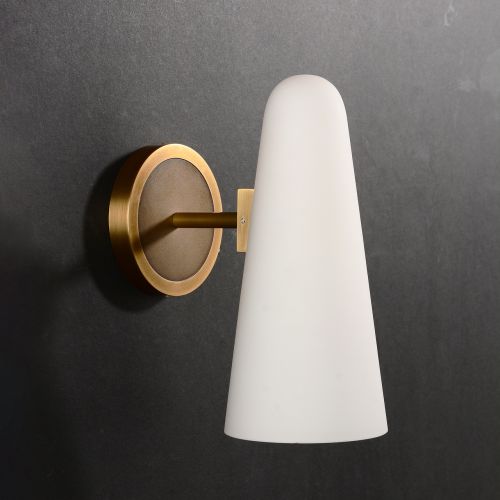JONATHANBROWNING MONTFAUCON SCONCE LADONNA SINGLE BRONZE WALL SCONCE