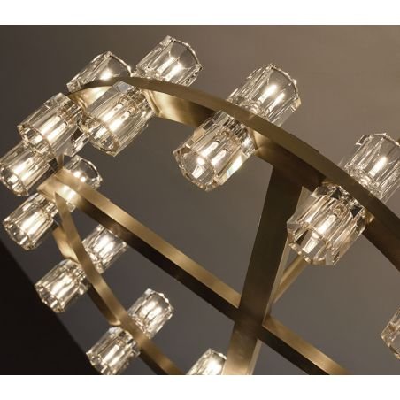 Alberto Round Chandelier Arcachon Style Chandelier