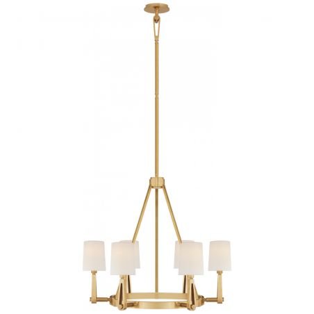 ALPHA CHANDELIER BRASS POLISHED NICKEL FINISH Thomas O'Brien 