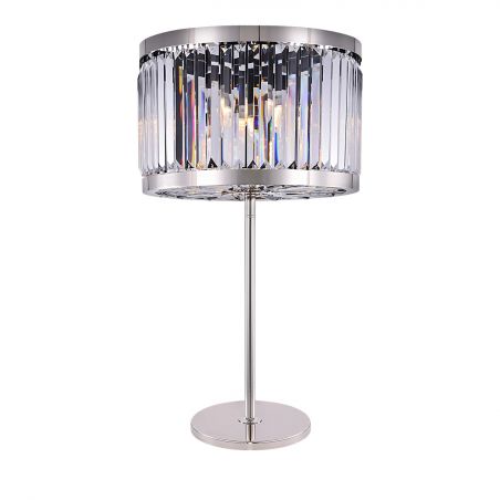 1920s RH Welles Crystal Prism Table Lamp
