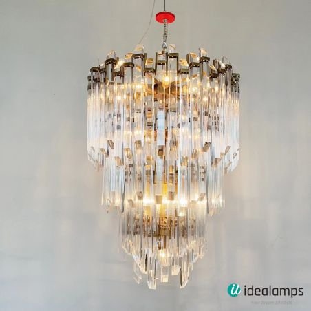 Adele Large Wide Drum Chandelier VISUAL COMFORT