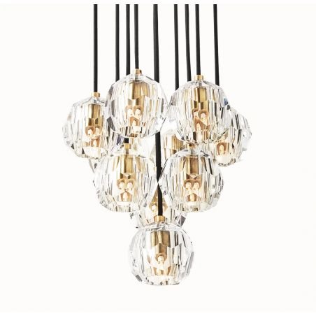 BOULE DE CRISTAL CRYSTAL BALL ROUND CLUSTER CHANDELIER