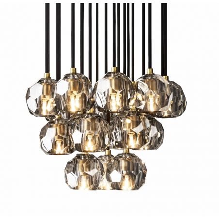 BOULE DE CRISTAL CRYSTAL BALL ROUND CLUSTER CHANDELIER