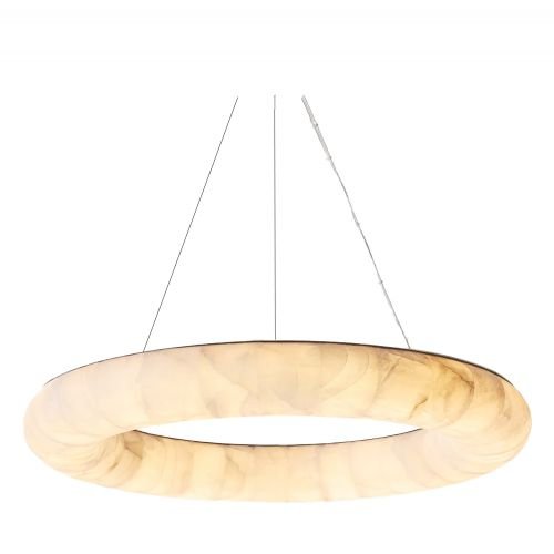 FROZEN CURVE QUARTZ ROUND CHANDELIER Rivage Lisse Round Chandelier