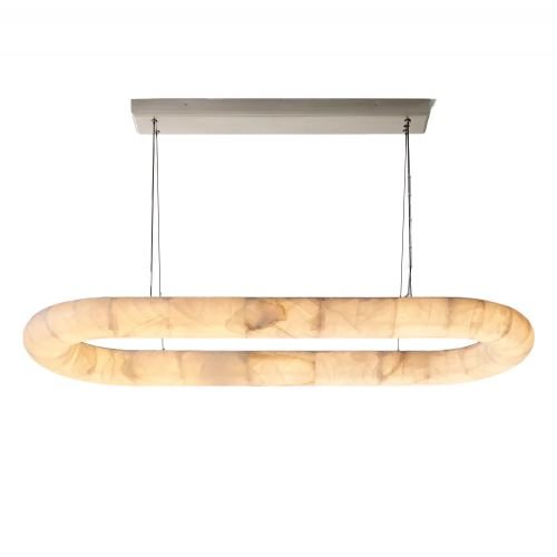 FROZEN CURVE RIVAGE LISSE QUARTZ OVAL CHANDELIER