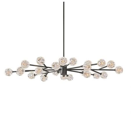 BOULE DE CRISTAL CRYSTAL BALL OVAL CHANDELIER 72"