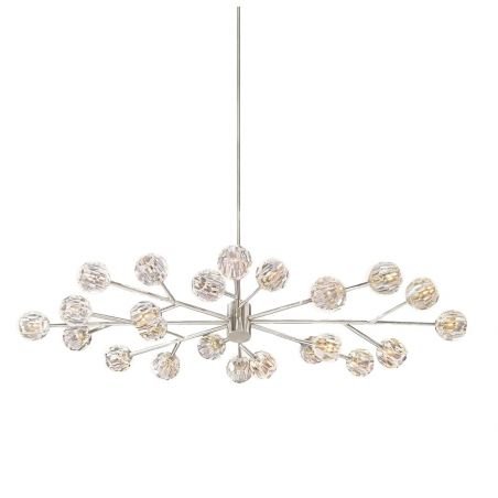 BOULE DE CRISTAL CRYSTAL BALL OVAL CHANDELIER 72"