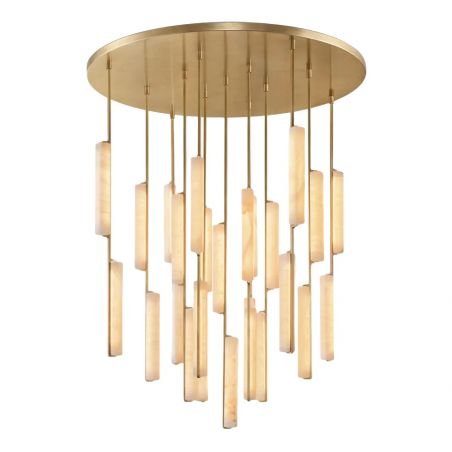 Audubon Alabaster Round Chandelier 56"