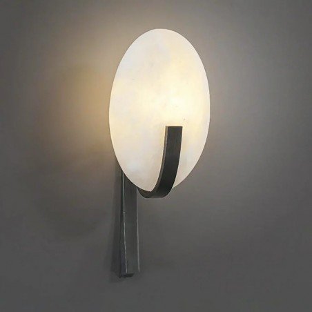 LEDA ALABASTER OVA WALL SCONCE
