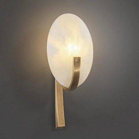 LEDA ALABASTER OVA WALL SCONCE