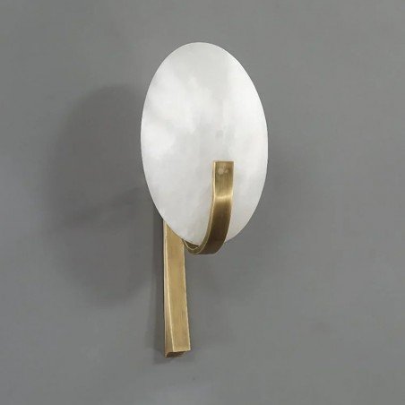 LEDA ALABASTER OVA WALL SCONCE