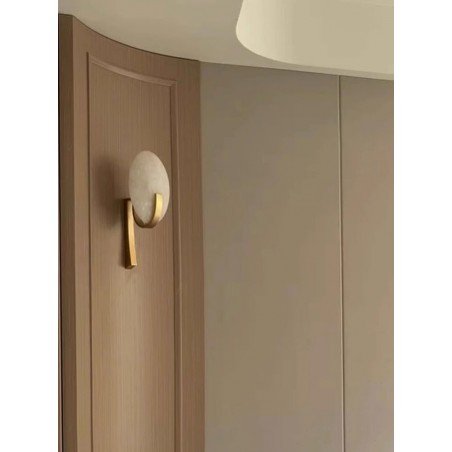LEDA ALABASTER OVA WALL SCONCE