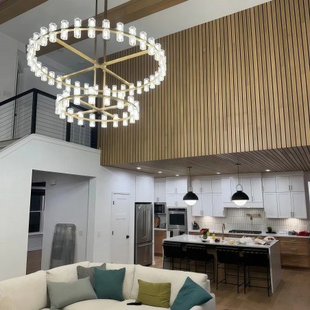 Alberto Round Chandelier Arcachon Style Chandelier