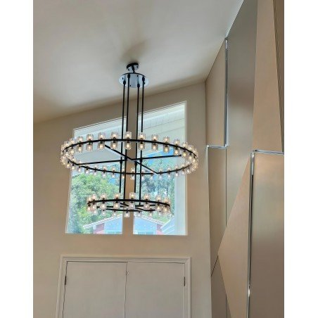 Alberto Round Chandelier Arcachon Style Chandelier