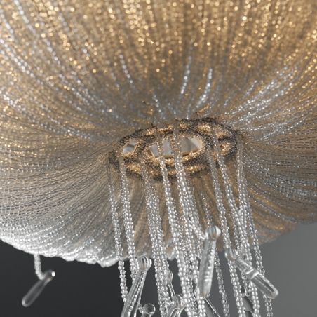 RH 1930S FRENCH CRYSTAL BEADED CHANDELIER