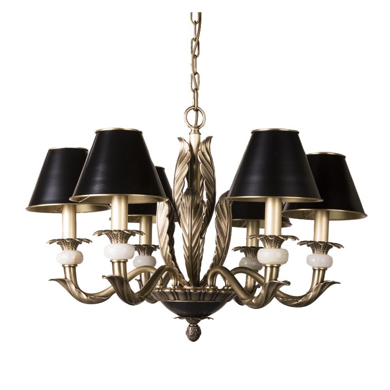 Alicia Brass Marble Vintage Country Style Luxury Chandelier